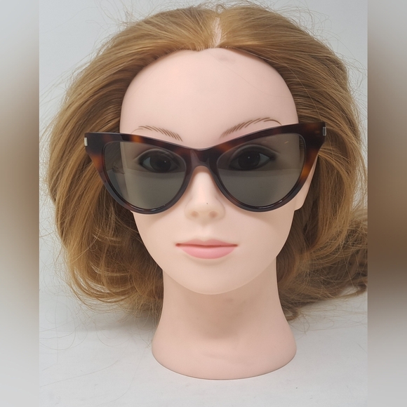 Saint Laurent Women's Cat Eye Havana Green SL425 003 54-19-140 - Picture 12 of 16